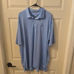 Peter Millar Horeshoe Light Blue Men’s Polo Shirt Summer Comfort